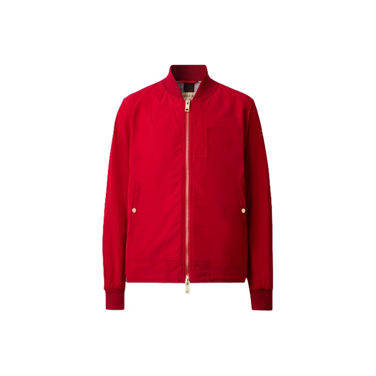 Red burberry jacket mens online