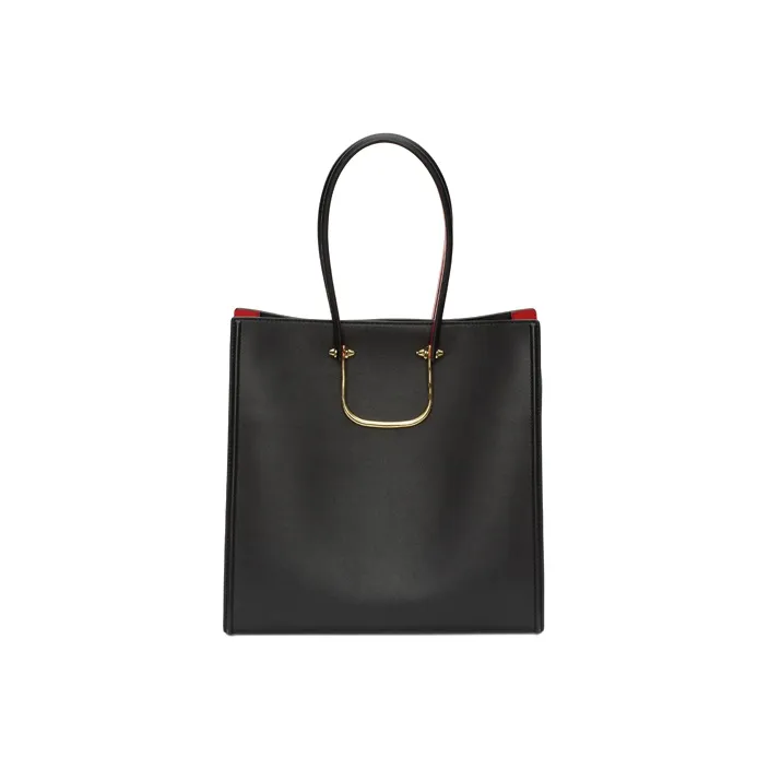 Alexander McQueen The Tall Story Handbag Black/Red-2