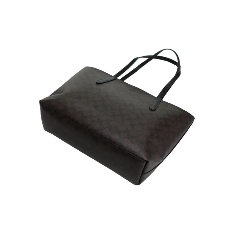 COACH Avenue Canvas With Leather Tote Bag, Shopping Bag, Handbag, Shoulder Bag Women's-2