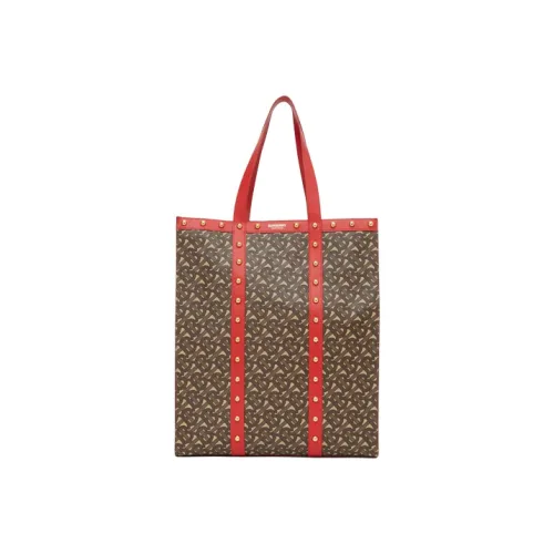 Burberry Canvas tote Laurent Bag Shopping Bag Handbag Unisex Red