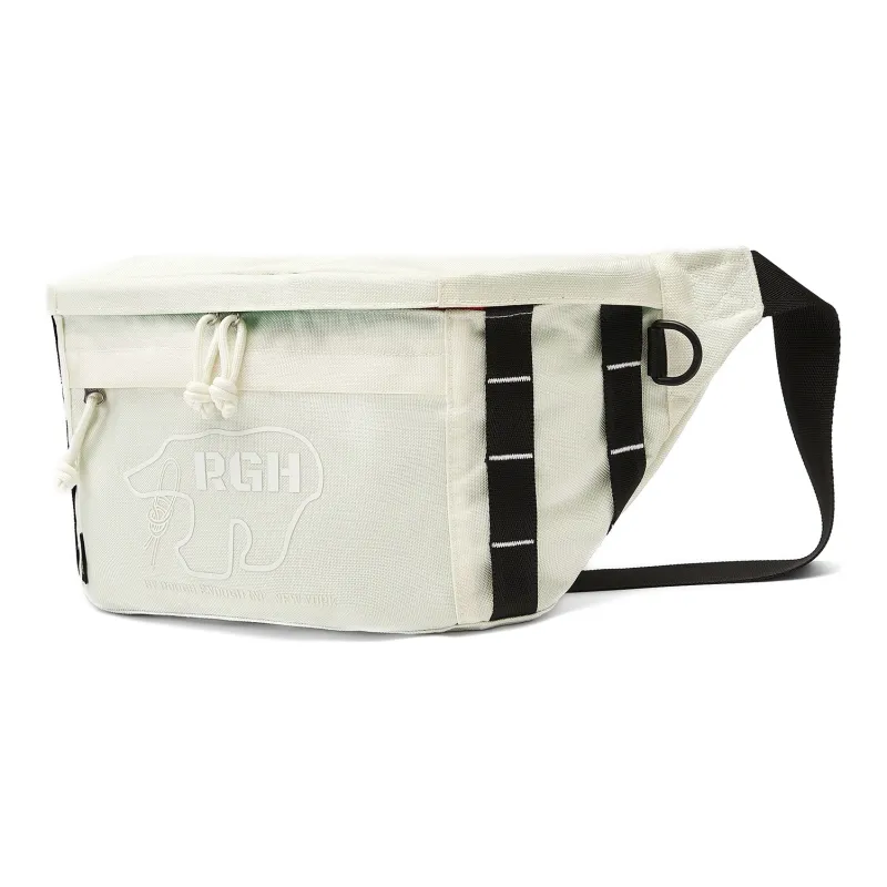 Rough Enough Polyamide With Nylon Shoulder Bag Crossbody Bag Fanny Pack Sling Bags Unisex White-3