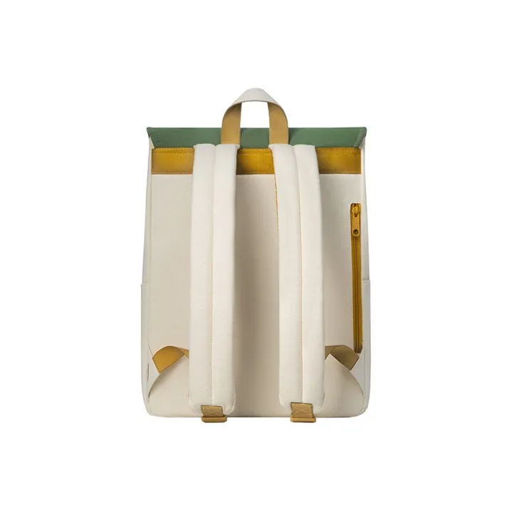 MAH Sheep Cottage Collaboration Cotton Backpack Large Size Women's Bamboo Green-3