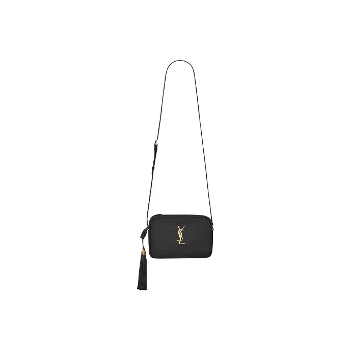 SAINT LAURENT LOU Sheepskin Camera Bag Shoulder Bag Crossbody Bag Women's Black-1