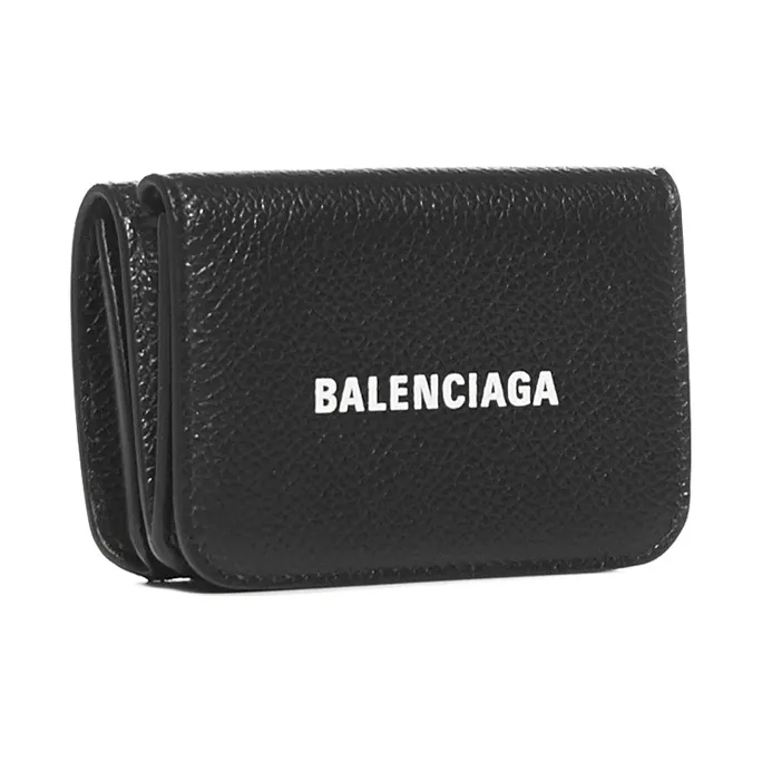 Balenciaga Cow Leather Wallet Women's Black-1