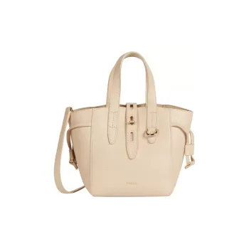 Furla Net Collection Leather Basket Bag, Tote Bag, Shopping Bag, Crossbody Bag, Handbag Women's Nude Pink