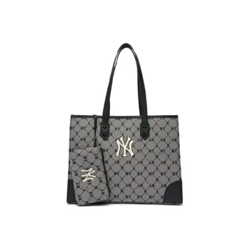 MLB Monogram Collection Polyester Tote Bag Shopping Bag Shoulder Bag Handbag Regular Unisex Gray