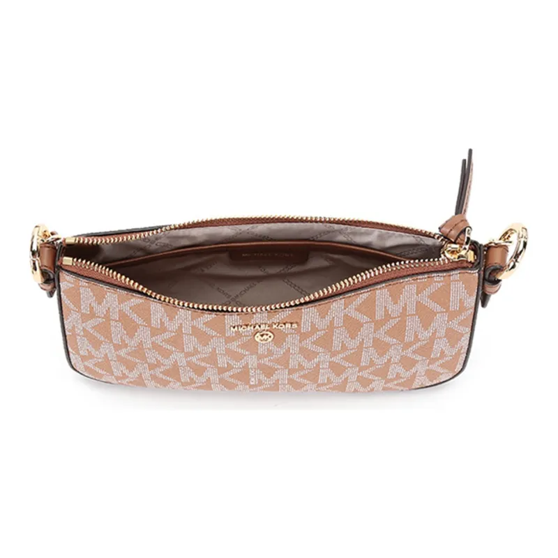 MICHAEL KORS Jet Set Charm Artificial Leather Crossbody Bag, Shoulder Bag Women's Acorn Brown-7