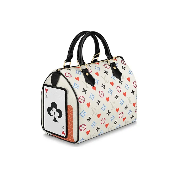 LOUIS VUITTON Speedy Bandouliere 25 Game On White-3