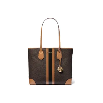 MICHAEL KORS Eva Artificial Leather Mother And Child Tote Bag Shopping Bag Handbag Shoulder Bag Women's Acorn Brown
