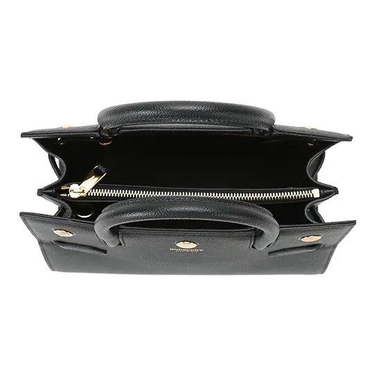 Burberry Cow Leather Handbag, Portable Crossbody Bag, Shoulder Bag Mini Women's Black-5