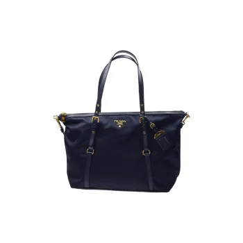 PRADA Nylon Shoulder Bag Unisex Blue