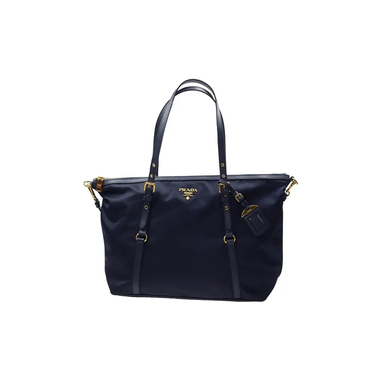 PRADA Nylon Shoulder Bag Unisex Blue-0