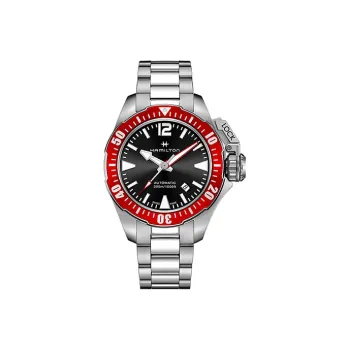 HAMILTON Automatic Mechanical Movement Men's Watch 42mm Black Dial