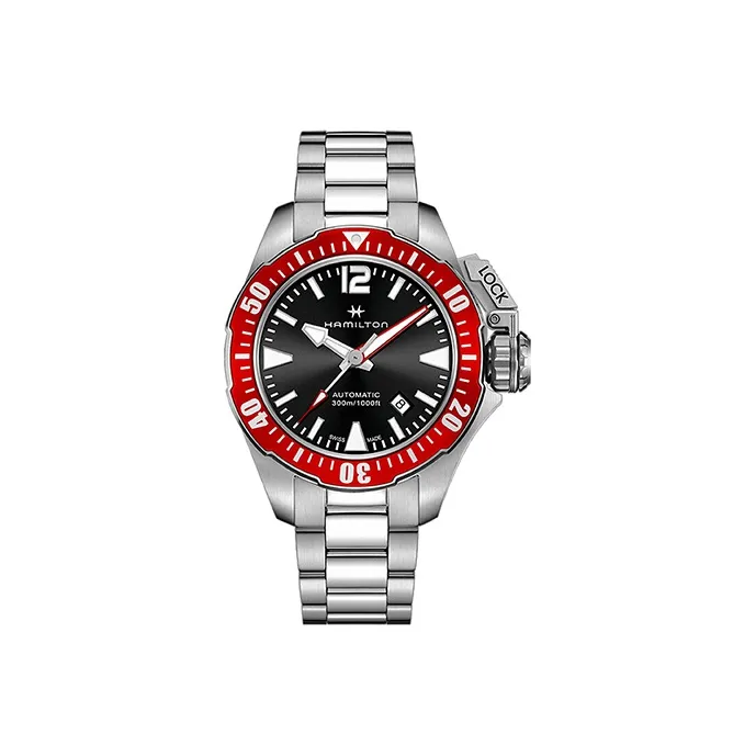 HAMILTON Automatic Mechanical Movement Men's Watch 42mm Black Dial-0