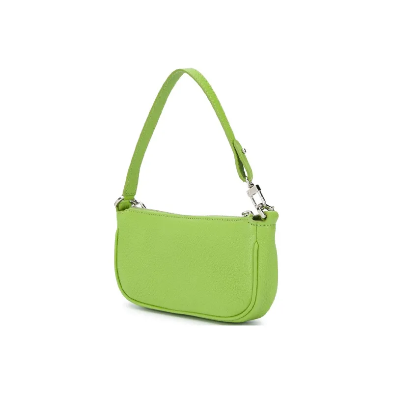 By Far Mini Rachel Sheepskin Chain Bag, Shoulder Bag, Handbag Mini Women's Pistachios Green-1
