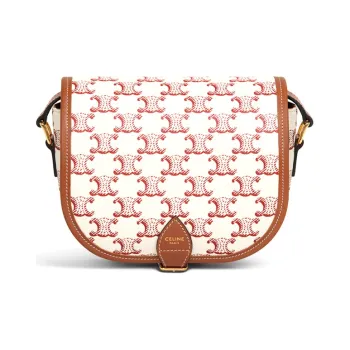 CELINE Cow Leather Handbag, Messenger Bag, Shoulder Bag, Crossbody Bag Medium Size Women's Pink