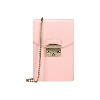 Furla Metropolis Collection Shoulder Bag Crossbody Bag Cell Phone Pouch Women's Pink