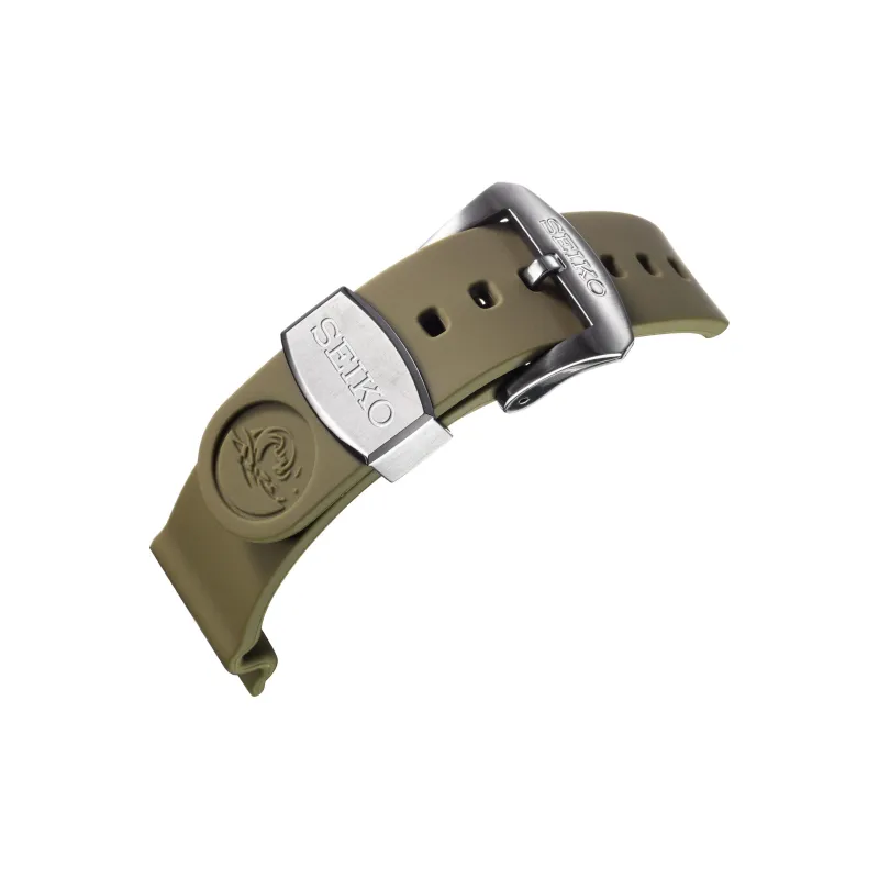 SEIKO Prospe Collection Mechanical Movement Silicone Strap Watch Men's Watches Yellow Watch Dial SRPF35K1-3