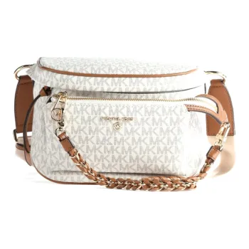MICHAEL KORS Slater Multicolor Small Square Bag Shoulder Bag Crossbody Bag Medium Size Women's Vanilla White