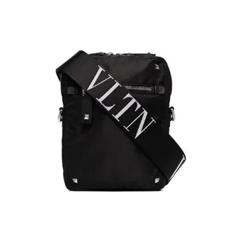 Valentino Polyamide Messenger Bag Shoulder Bag Crossbody Bag Regular Men's Black