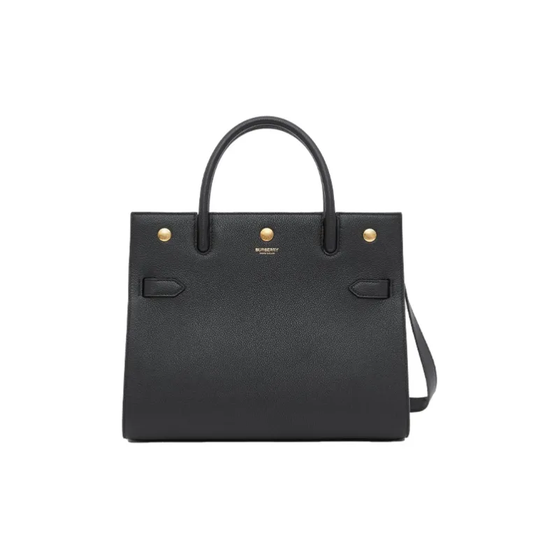 Burberry Title Cow Leather Handbag, Shoulder Bag, Crossbody Bag, Handbag Small Size Women's Black-0