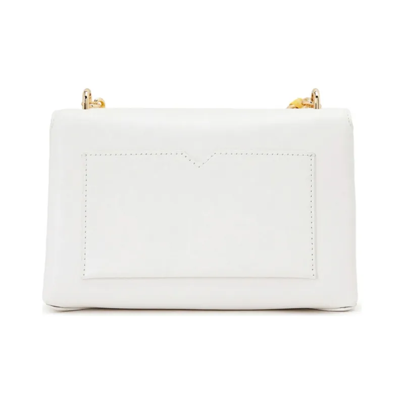 MICHAEL KORS Cece Leather Shoulder Bag, Crossbody Bag, Handbag Medium Size Women's Yellow White-2