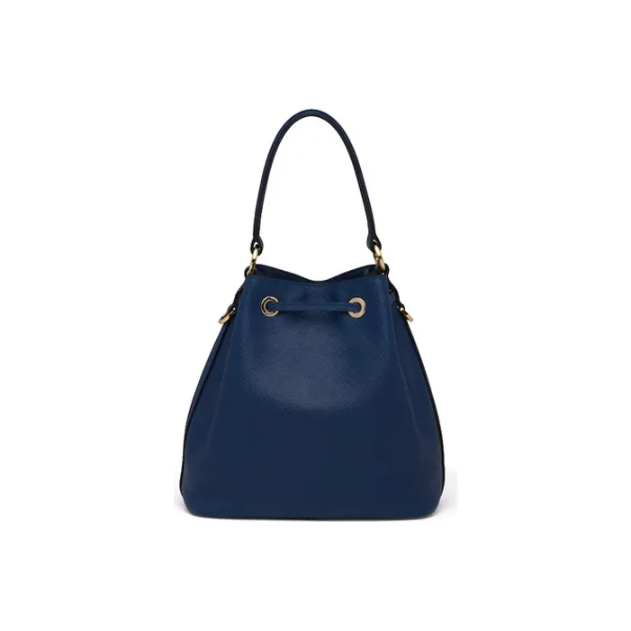 PRADA Saffiano Leather Crossbody Bag, Handbag, Shoulder Bag Women's Cornflower Blue-2