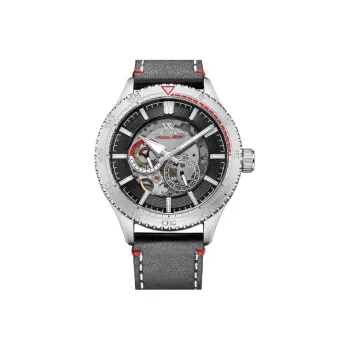 Welly Merck Automatic Mechanical Movement Men's Watches Wrist Watches 41mm 43mm Black Dial Genuine Leather Strap WM066M