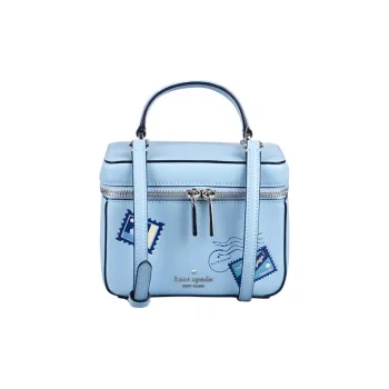 Kate Spade Artificial Leather Shoulder Bag Crossbody Bag Small Square Bag Handbag Small Size Women's Blue