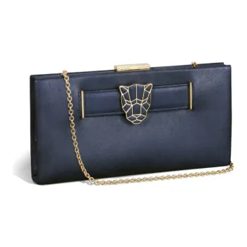 CARTIER PANTHÈRE Lambskin Handheld Shoulder Bag Crossbody Bag Women's Metal Blue