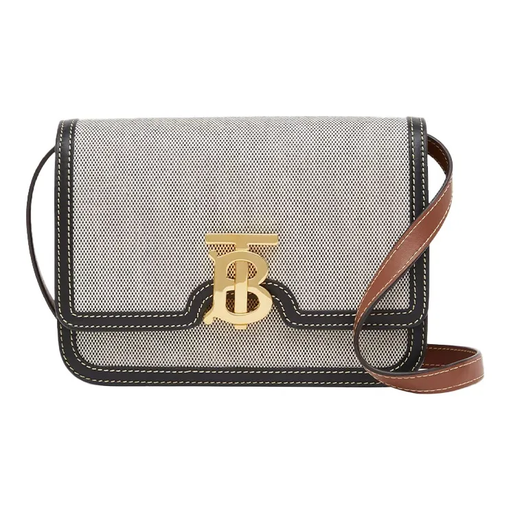 Burberry Tri Tone Tb Small Crossbody Grey-0