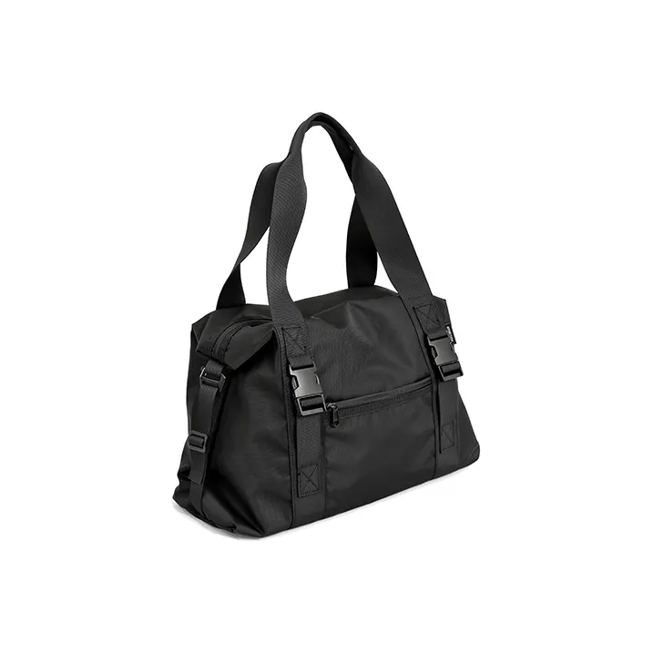 MYEDITION Travel Bag, Handbag, Shoulder Bag Nylon Fabric Black Unisex-3