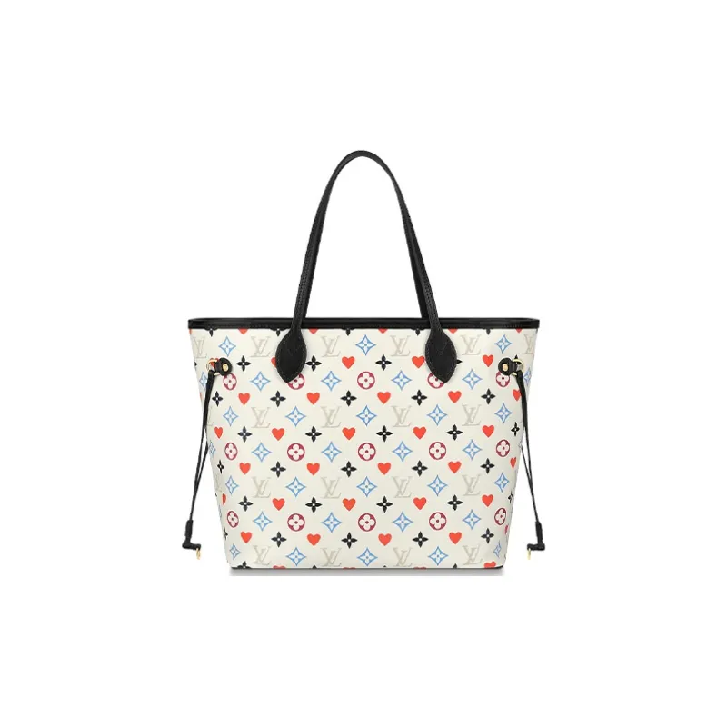 LOUIS VUITTON Neverfull Mm Game On White-2