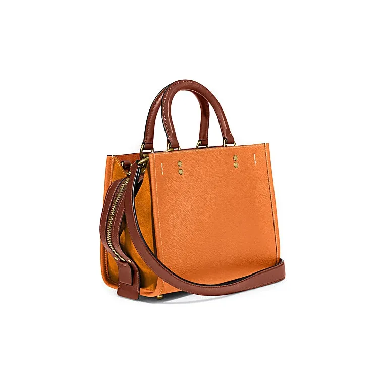 COACH Rogue Cow Leather Handbag Shoulder Bag Crossbody Bag Medium Size Women's Multicolor-1