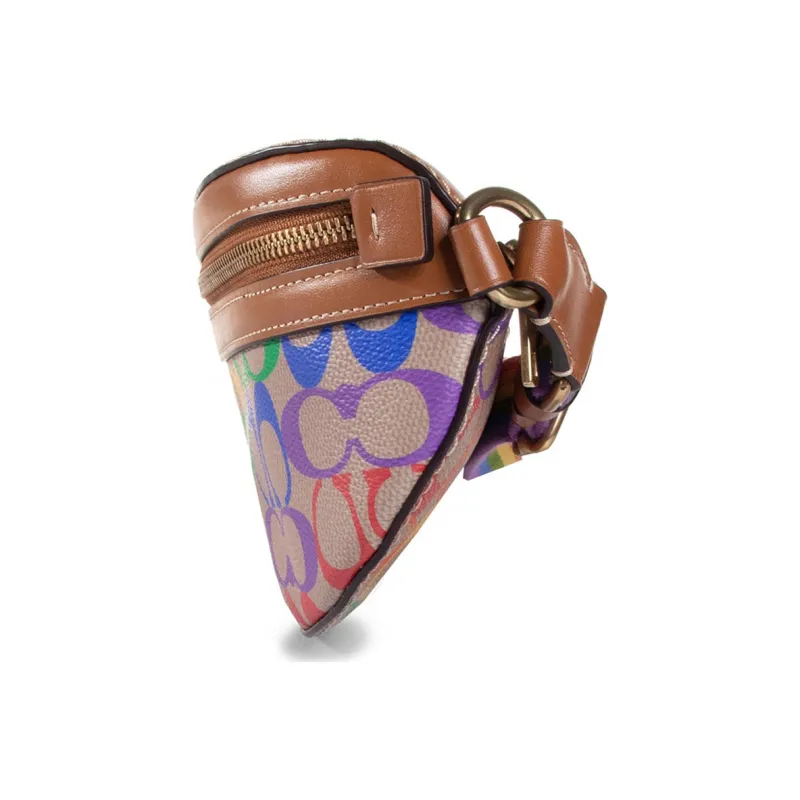 COACH Bethany Leather Fanny Pack Small Size Women's Rainbow Brown-1