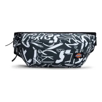 Dickies Polyester Crossbody Bag Sling Bag Fanny Pack Men's Black & White