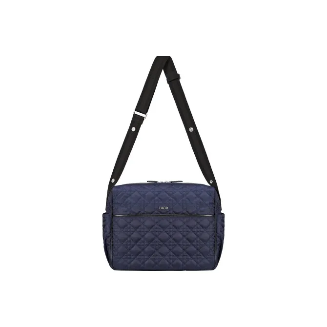 DIOR Tech Canvas Shoulder Bag Crossbody Bag Kids' Navy-1