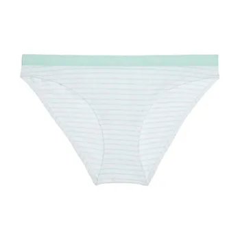 CALVIN KLEIN Underpants Women's 1 Pack Cyan White Stripes