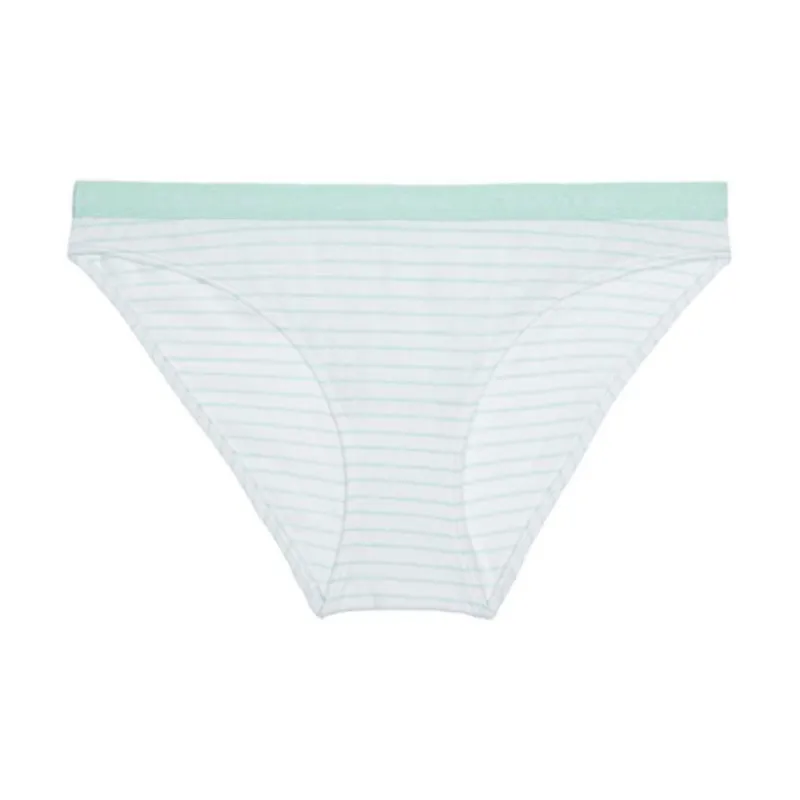 CALVIN KLEIN Underpants Women's 1 Pack Cyan White Stripes-0