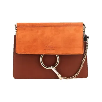 Chloe Cow Leather Crossbody Bag, Shoulder Bag Women's Brown