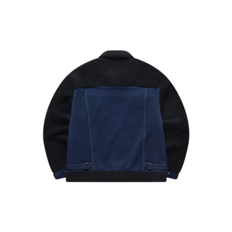 FILA FUSION Velvet Jackets Men Navy Blue-1