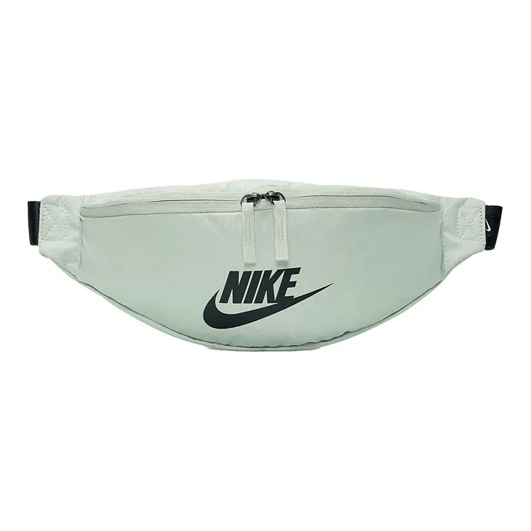 Nike Heritage Polyester Sling Bag, Crossbody Bag, Fanny Pack Regular Unisex Light Matcha Green-0