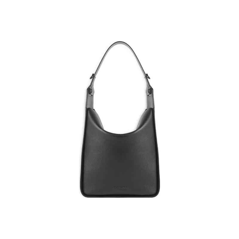 Balenciaga Cow Leather Shoulder Bag Women's Black-0