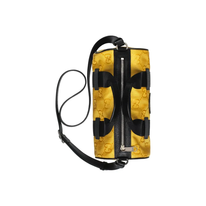 GUCCI Nylon Cylinder Bag Crossbody Bag Shoulder Bag Unisex Yellow-3