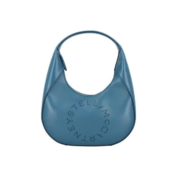 Stella McCartney PU Shoulder Bag Small Size Women's Blue