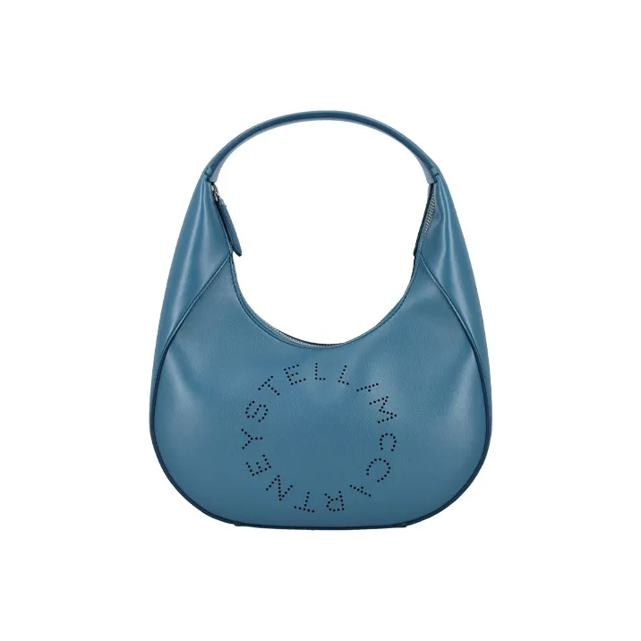 Stella McCartney PU Shoulder Bag Small Size Women's Blue-0