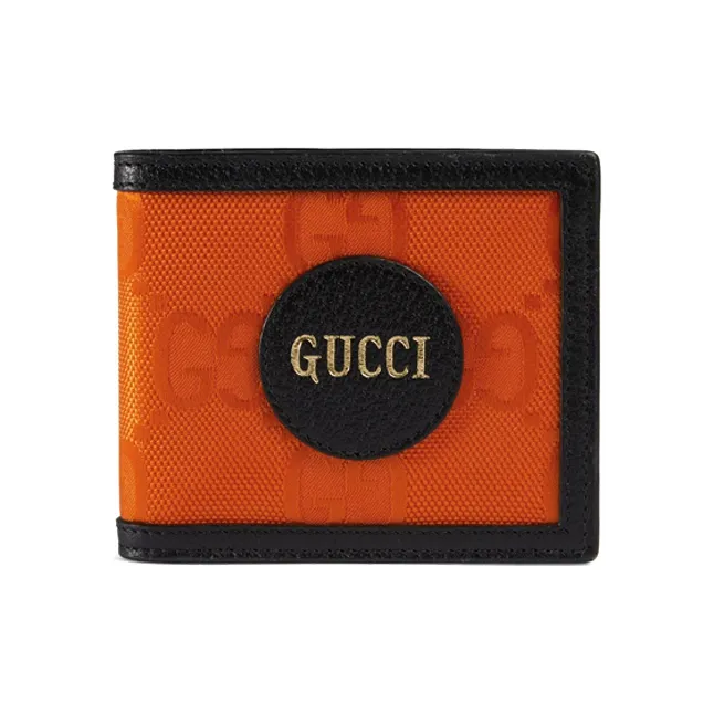 GUCCI Off The Grid Nylon With Leather Wallet Men's Orange/Black-0