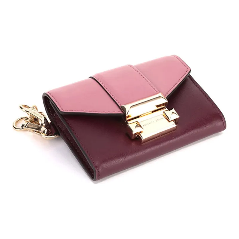 MICHAEL KORS MICHAEL KORS Handbag Collection Whitney Leather Wallets Clutches Mini Women's Burgundy-3