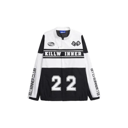 KILLWINNER Jackets Unisex Black/White Seamless