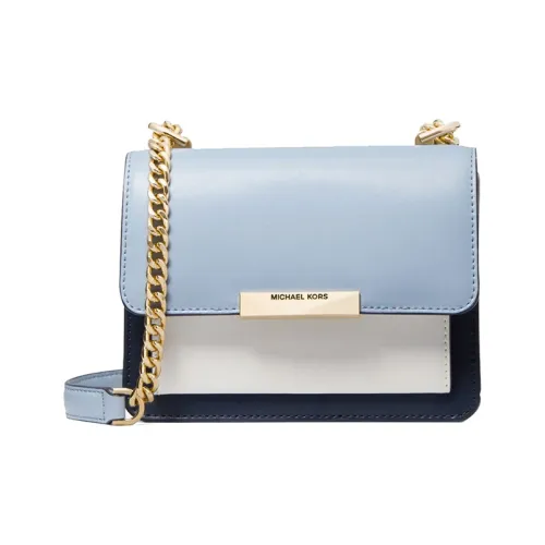 MICHAEL KORS Jade Cow Leather With Artificial Leather Crossbody Bag, Shoulder Bag Mini Women's Sky Blue